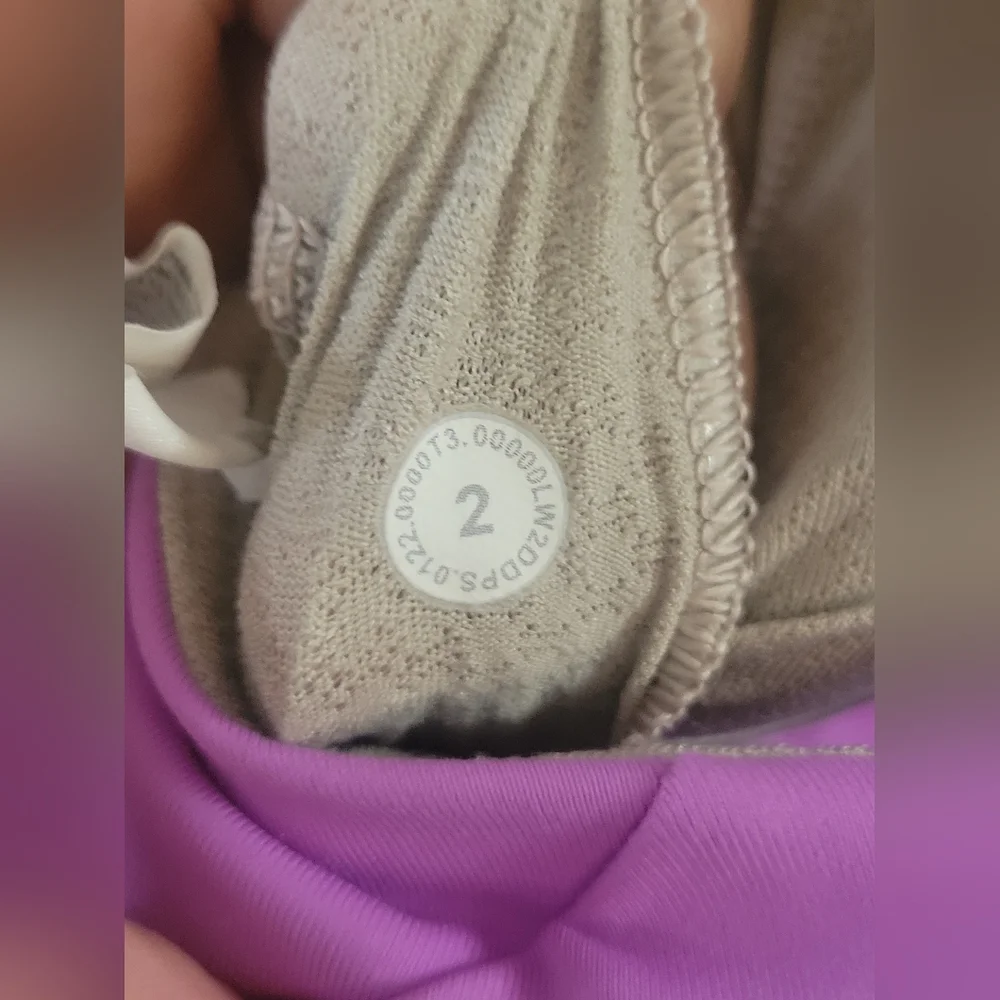 Lululemon Free to Be Serene Bra High Neck Longline Strappy Back Purple Size 2